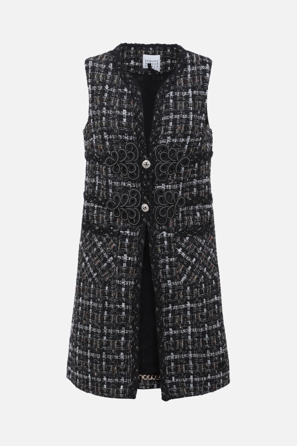 Tweed 2024 sleeveless jacket