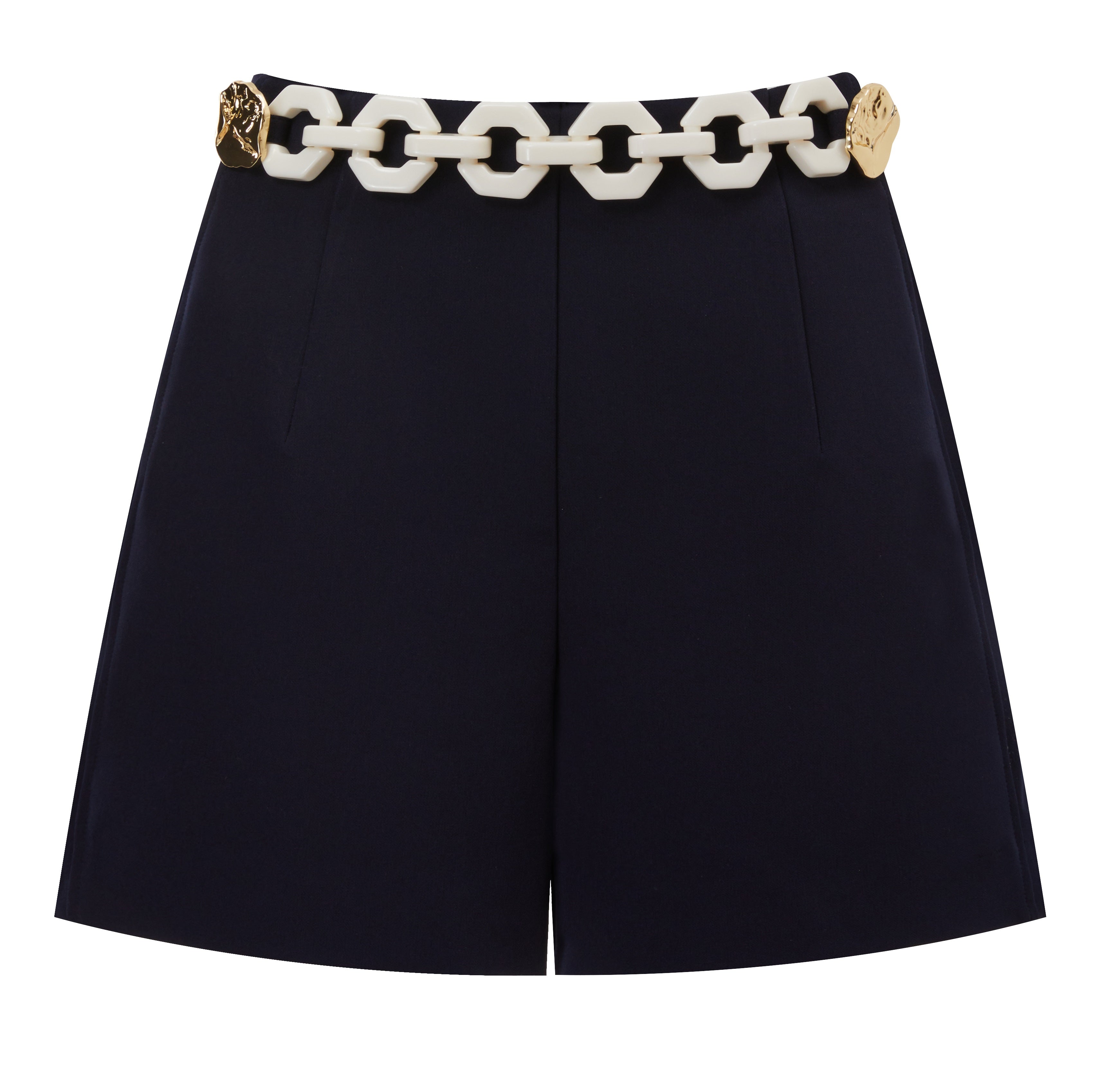 Gabardine short ,Vintage 60’s chain front details